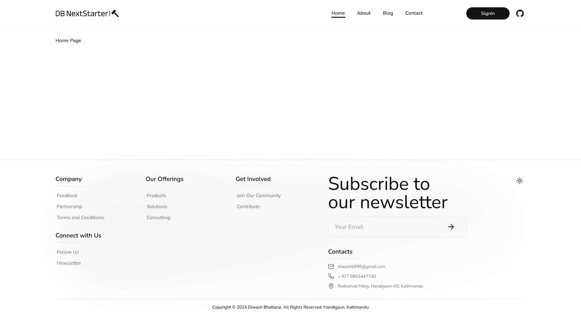 Next.js Starter Template