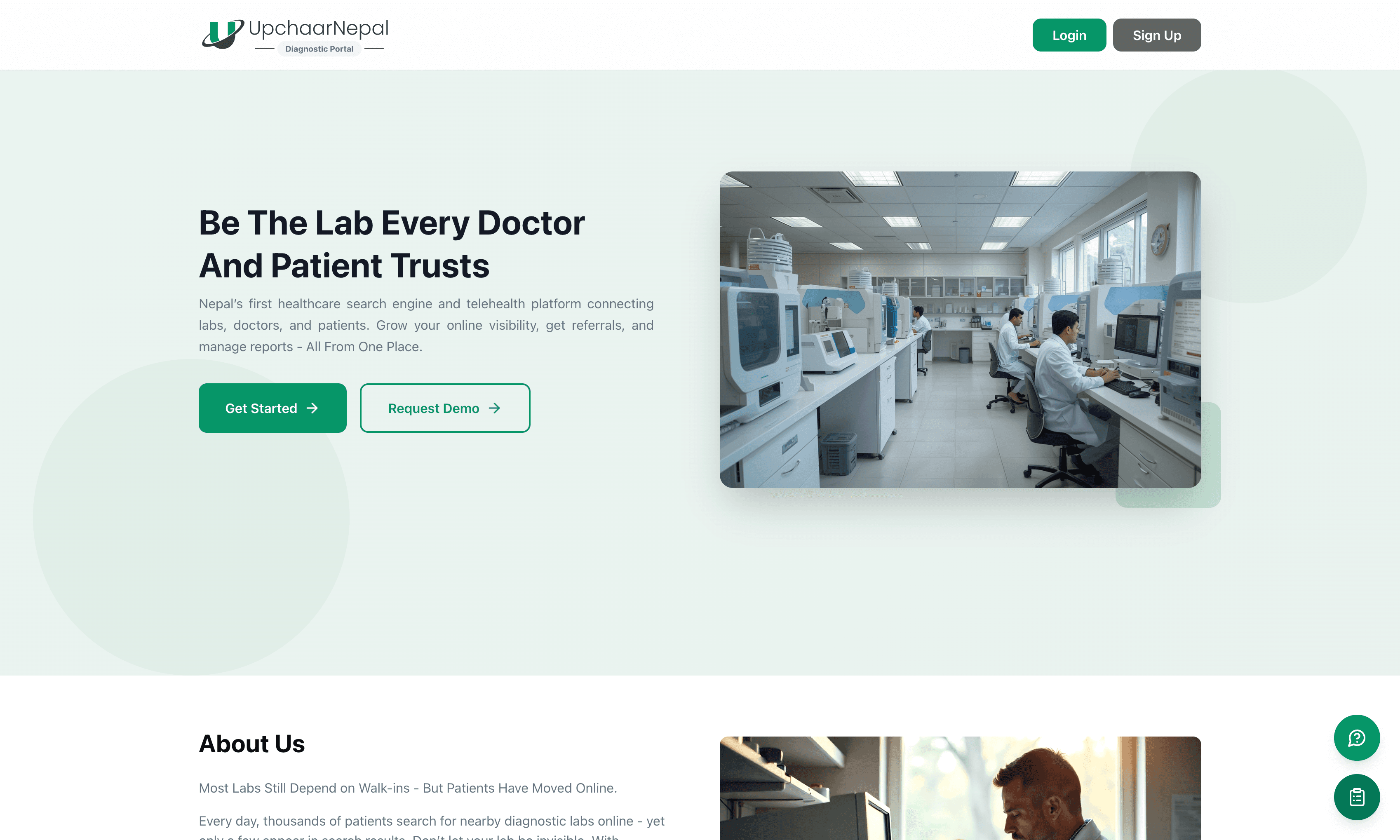 UpchaarNepal Diagnostic Portal